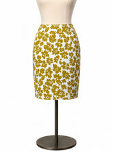 loft mustard/white Skirt Mustard/White Floral Pre-Owned Ladies Skirt - Size 8 - Size 8