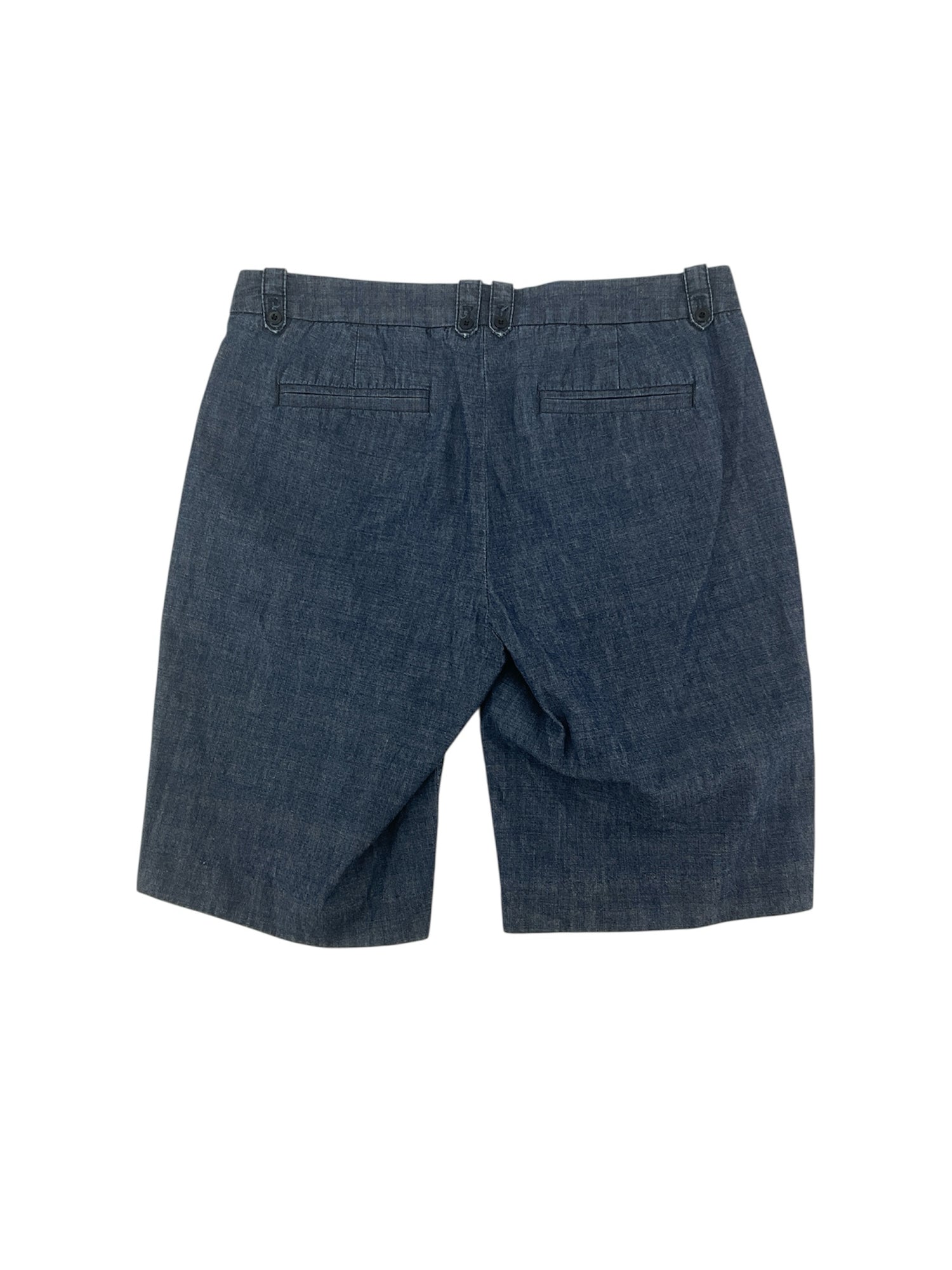 J.Crew Blue Bermuda, CityFit, Chambray, Mid-Rise, Classic Size 2 Blue Solid Shorts - Size 2