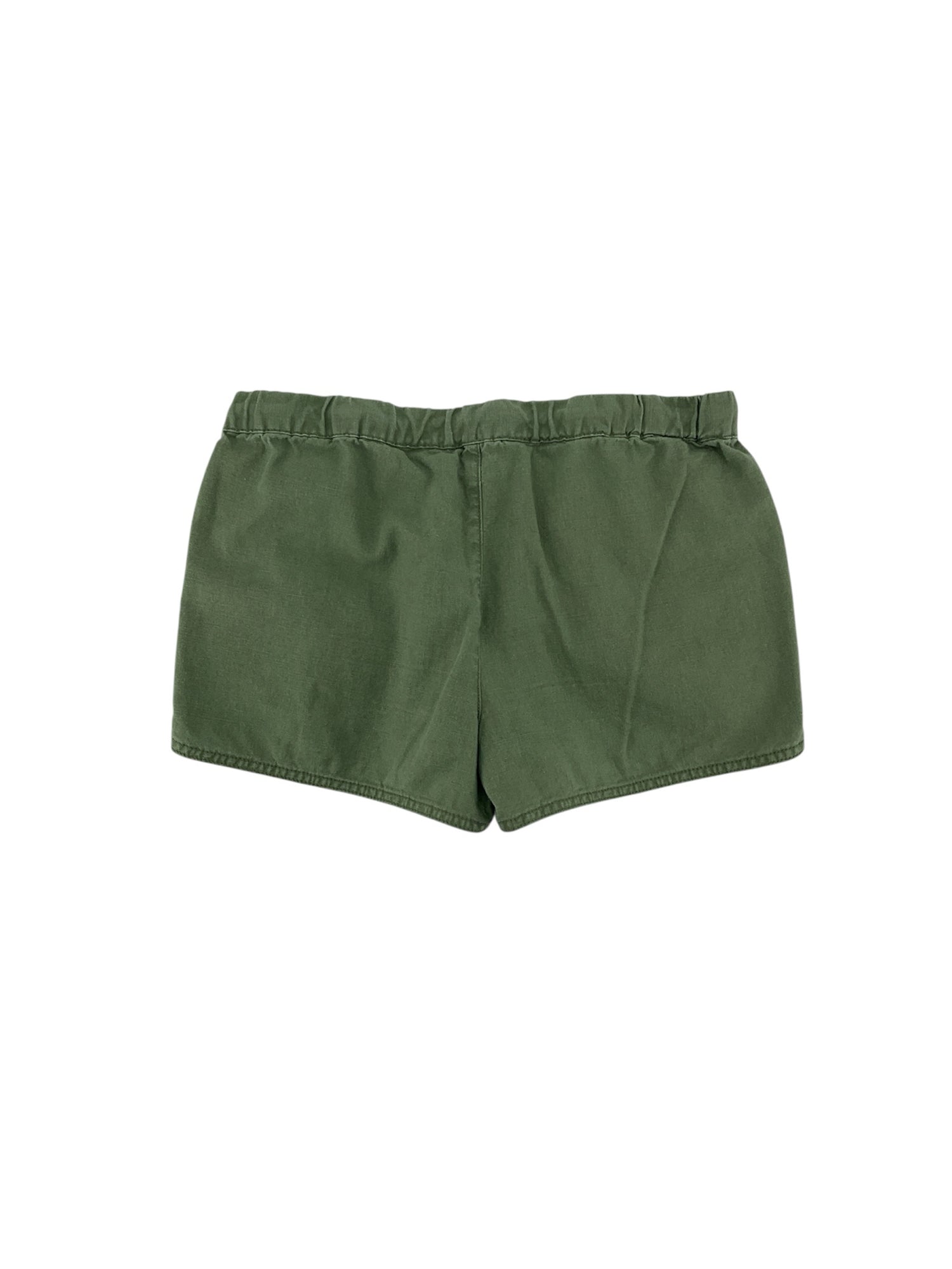 J.Crew Olive Shorts Seaside Linen Cotton Blend Drawstring Shorts XS Olive Green Raw Hem - Size XS