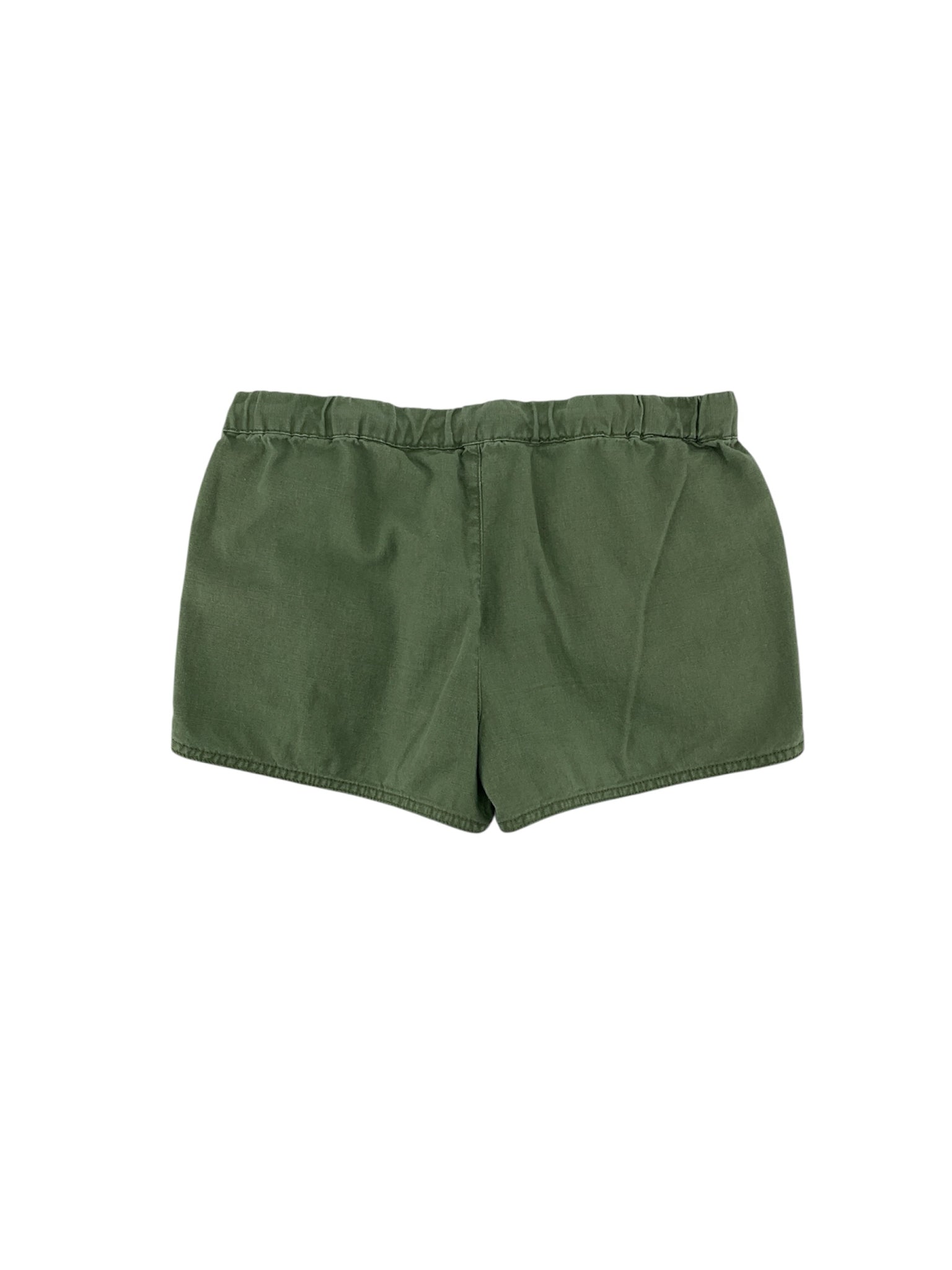 J.Crew Olive Shorts Seaside Linen Cotton Blend Drawstring Shorts XS Olive Green Raw Hem - Size XS