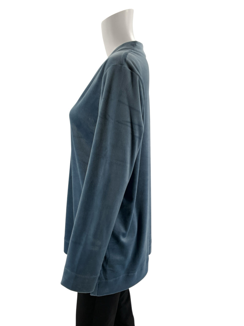 J Jill Blue Velvet Pre-Owned Ladies Top - Size Medium