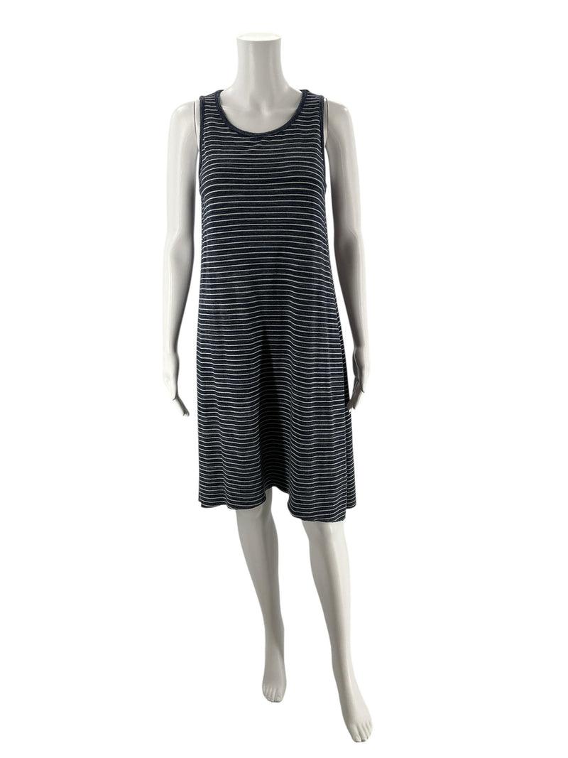 Soma Navy/White Stripe Pre-Owned Ladies Dress - Size XS