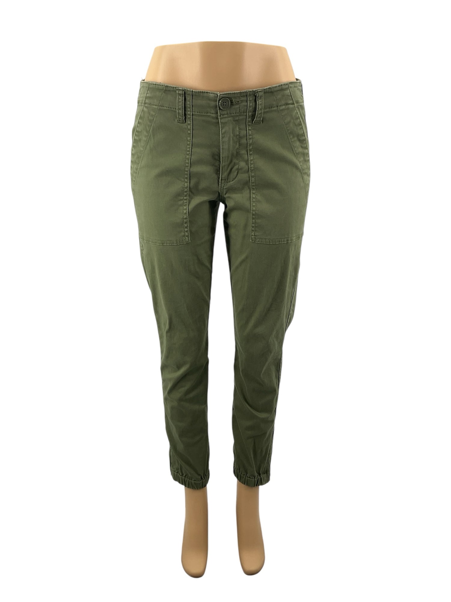 cabi Olive Pant Expedition Jogger Pants Size 4 Olive Green Cargo Utility Style 5076 - Size 4