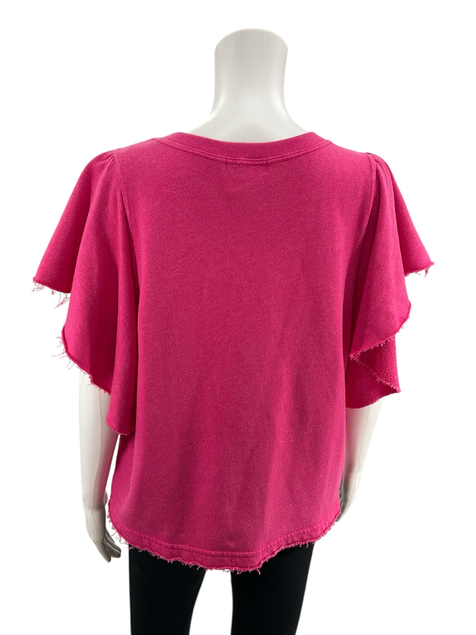 Michael Stars Pink Solid Top Size Large - rear view