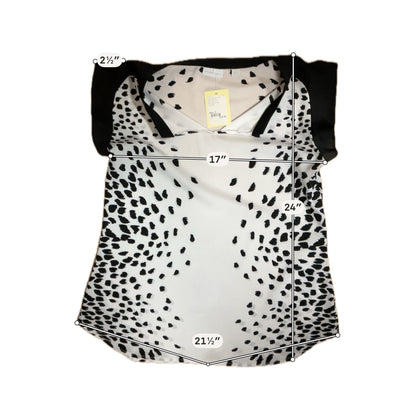 New York &amp;amp; Company Spotted Print Cap Sleeve Blouse Top | Size Small - ONLINE ONLY