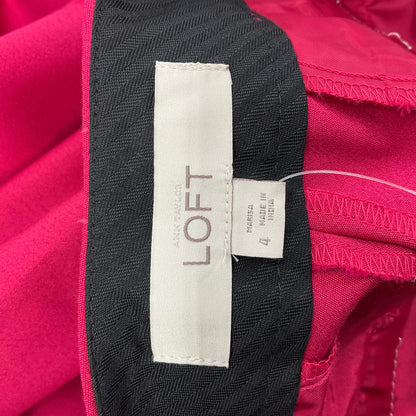 Loft Pink Pants Size 4 - label