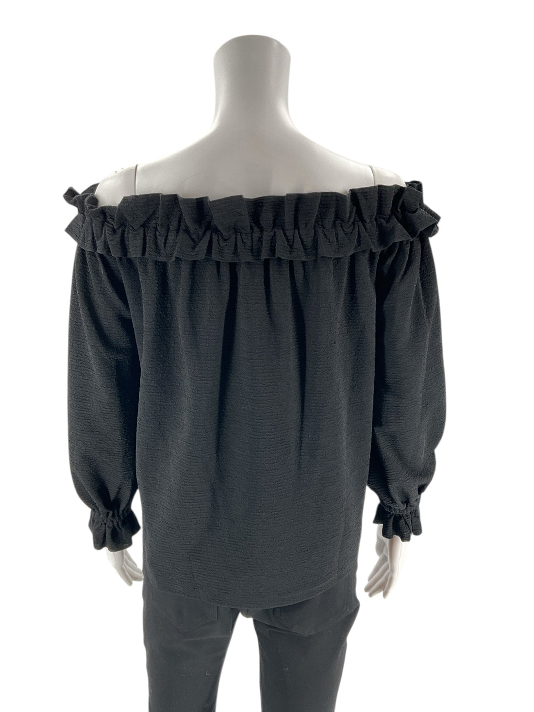 MK - Black Solid Pre-Owned Ladies New With Tags Casual Top - Size XS