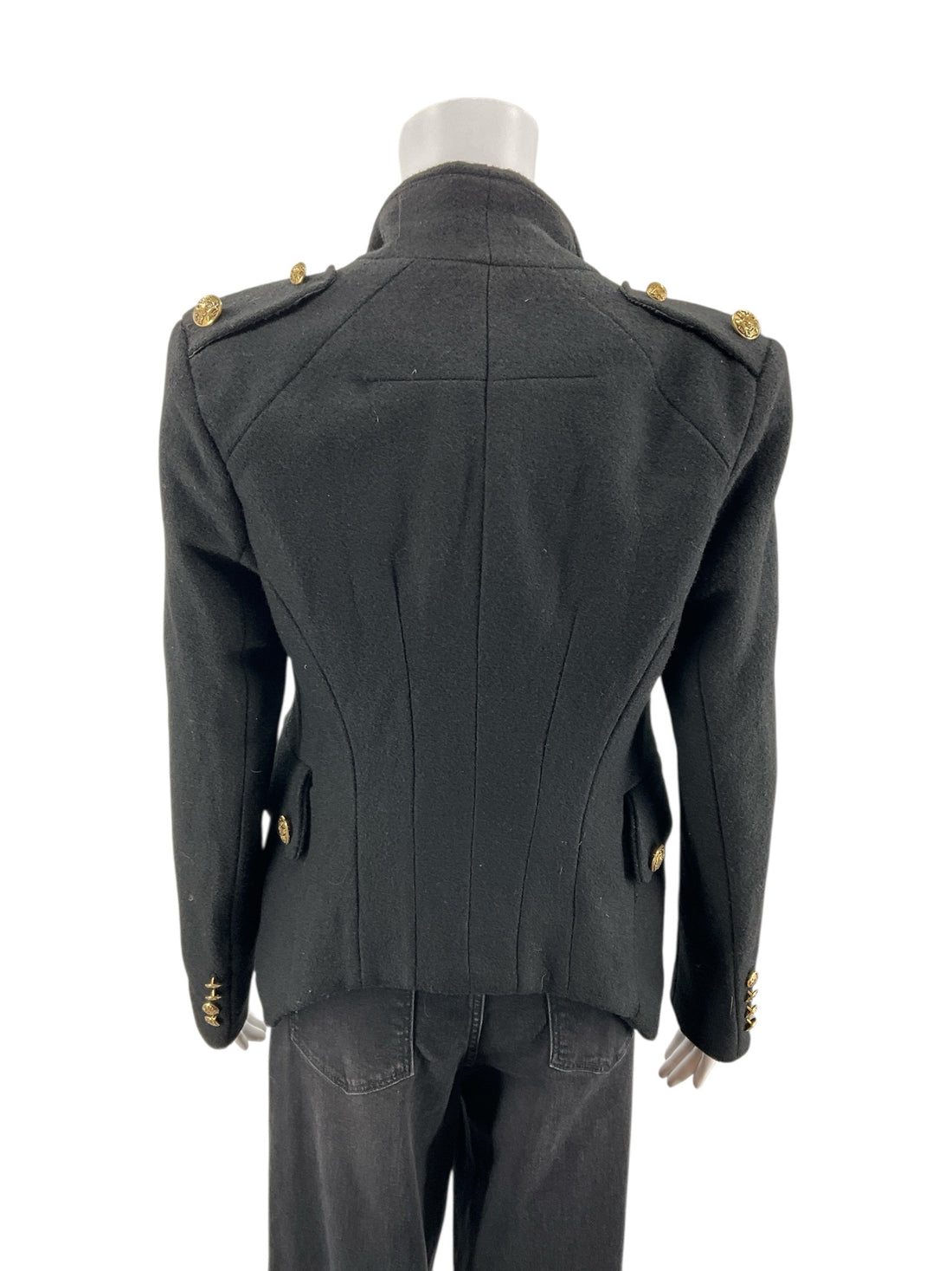 C. luce Black Solid Pre-Owned Ladies Jacket - Size Large