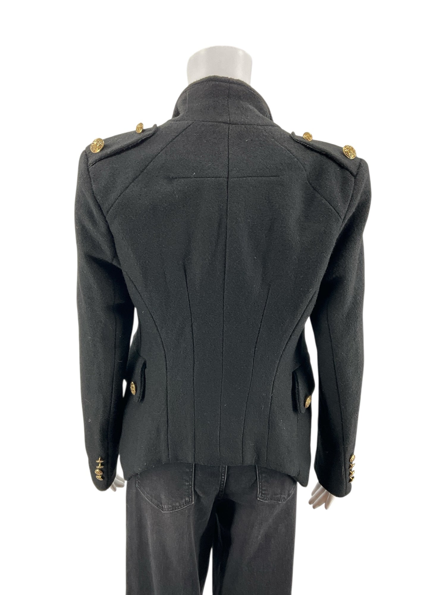 C. luce Black Solid Pre-Owned Ladies Jacket - Size Large