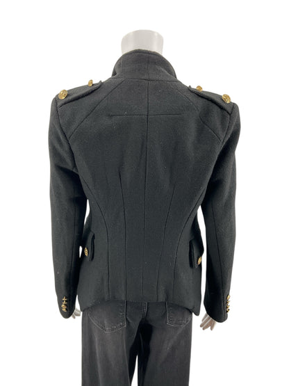 C. luce Black Solid Pre-Owned Ladies Jacket - Size Large