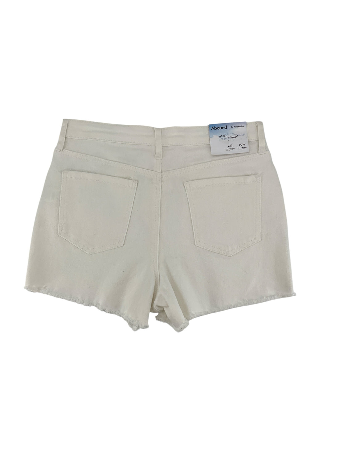 Abound High-Rise Raw Hem Denim Shorts White Size 8 / 29 NWT