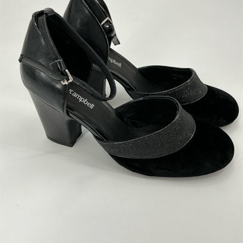 Jeffrey Campbel Black suede Heel Size 7