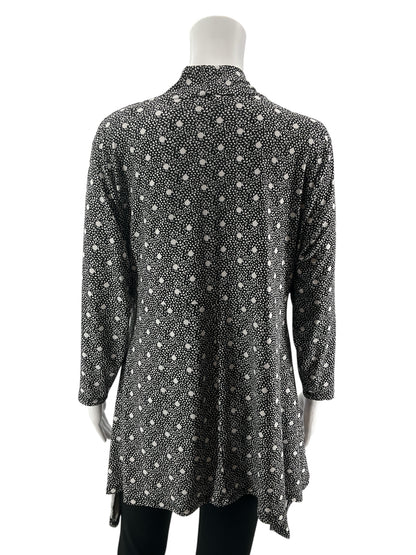 Chaus New York Abstract Print V-Neck Tunic Top Size XL