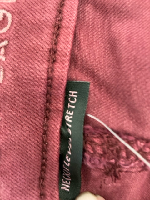 American Eagle Maroon High-Waisted Skinny Pants | Size 4 - ONLINE ONLY