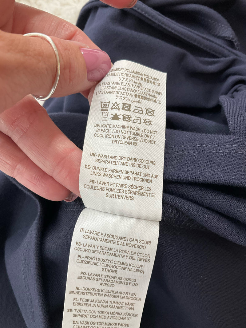Boden Navy Solid Pre-Owned Ladies New with Tags Top - Size 10