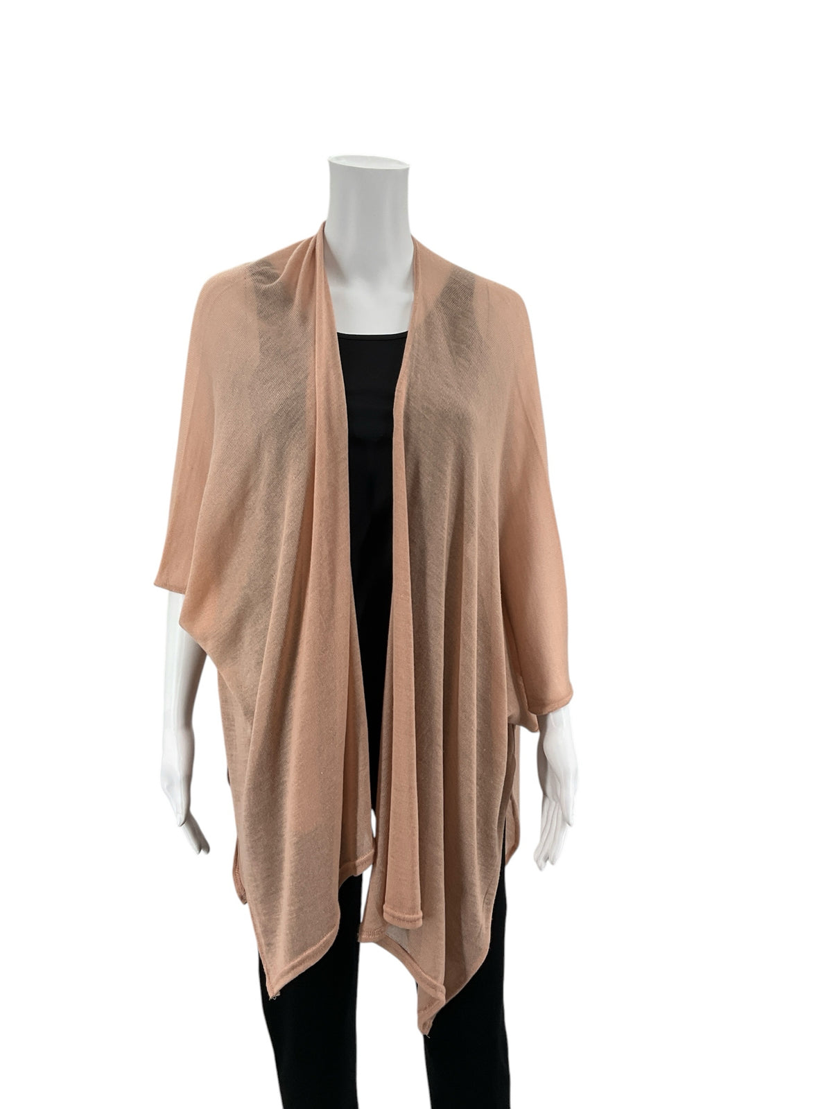 Nordstrom Rack Blush Pink Open Front Waterfall Shrug One Size