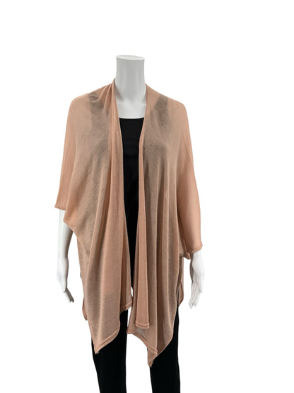 Nordstrom Rack Blush Pink Open Front Waterfall Shrug One Size