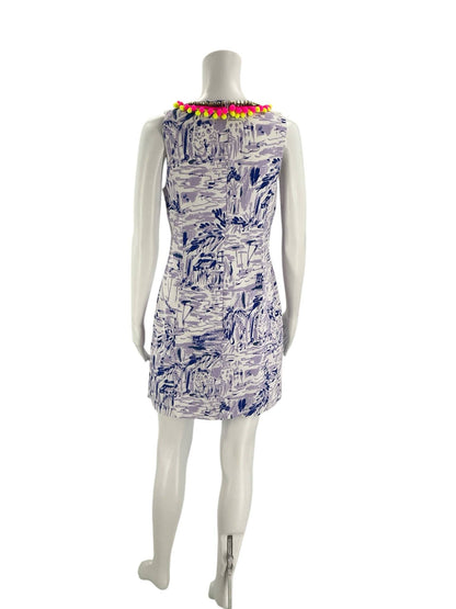Lilly Pulitzer White/Purple Ladies Pre-Owned Dress - Size 4 - Margaret’s Fine Consignment