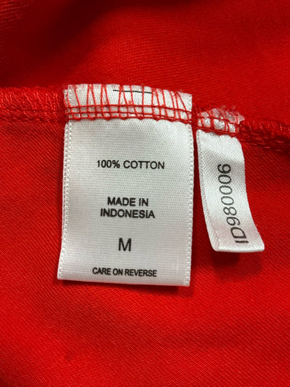 New York &amp; Co Size M Red Solid Pre-Owned Ladies Dress