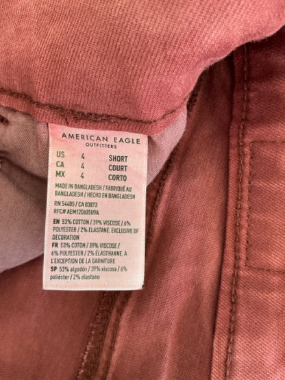 American Eagle Maroon High-Waisted Skinny Pants | Size 4 - ONLINE ONLY