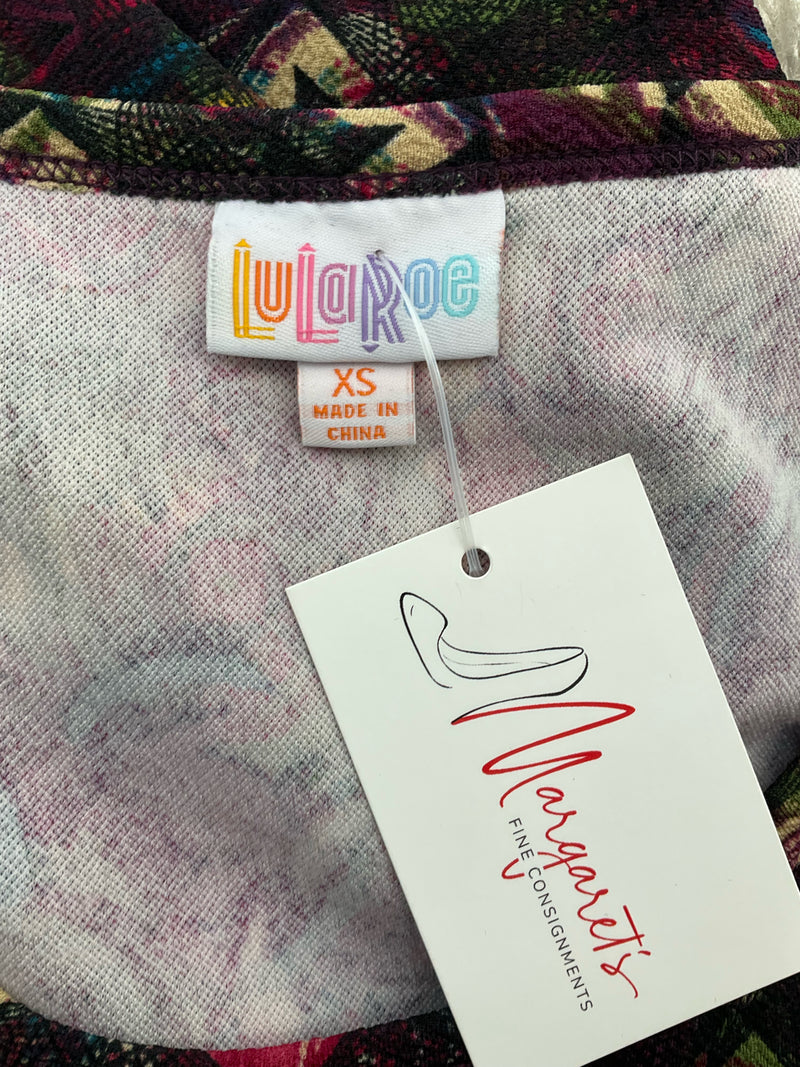 Lularoe Black/Multi Print Pre-Owned Ladies Dress - Size XS