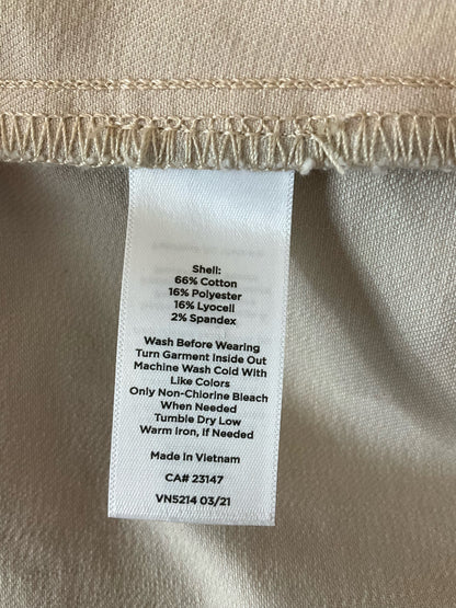 Talbots Khaki Stretch Cotton Blend 5-Pocket Pencil Skirt Size 8