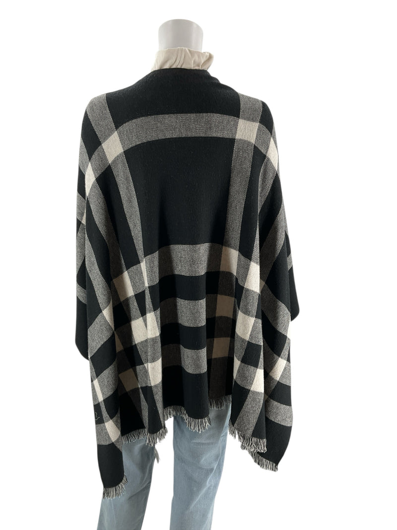 Splendid Gray/Black Plaid Pre-Owned Ladies Shrug - Size One Size Fits Most