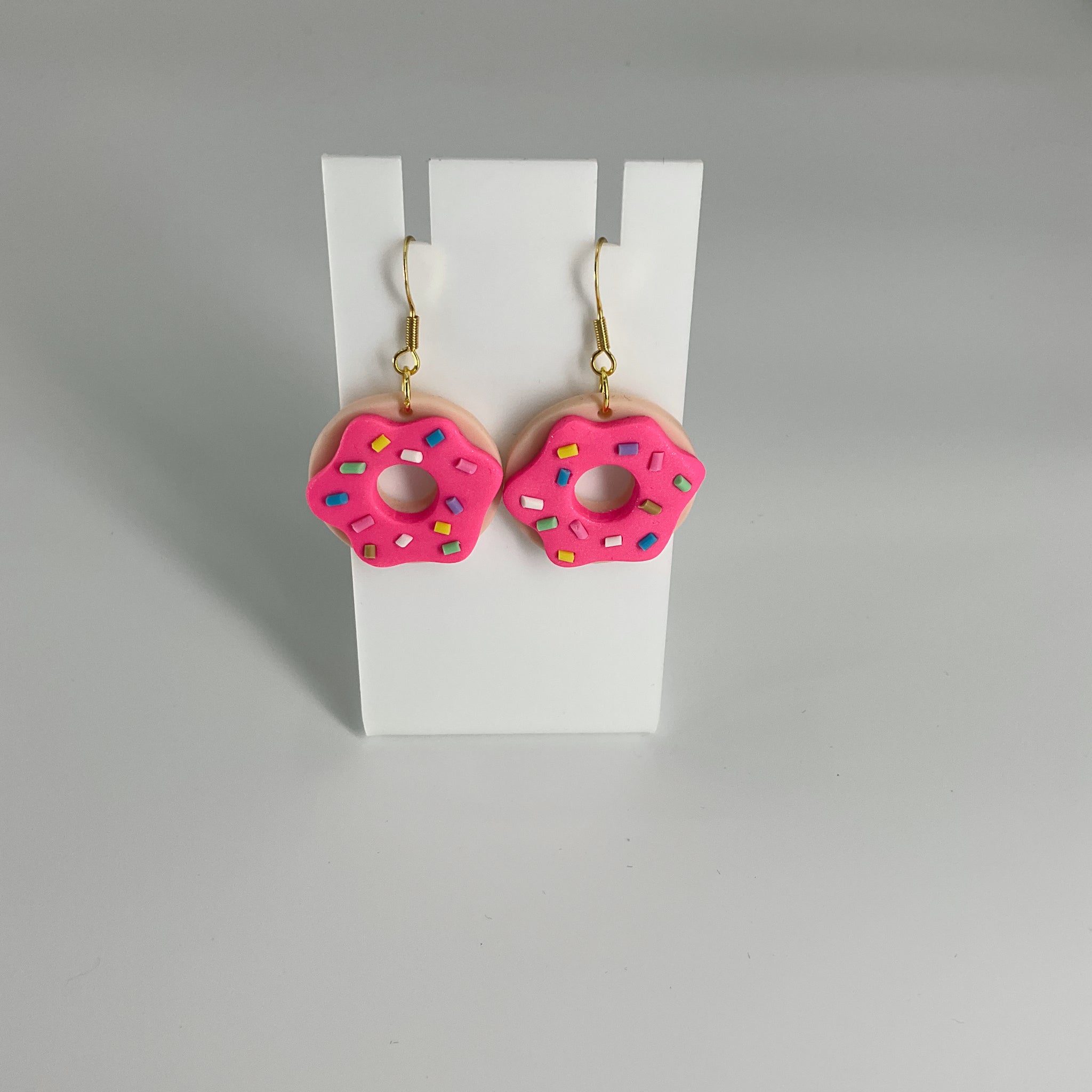 Handmade Clay Donut Earrings