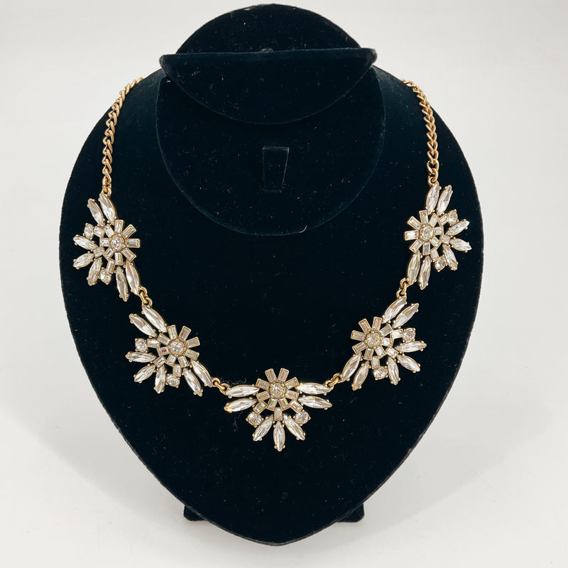 J Crew Gold Rhinestone Ladies Pre-Owned Necklace - Margaret’s Fine Consignment
