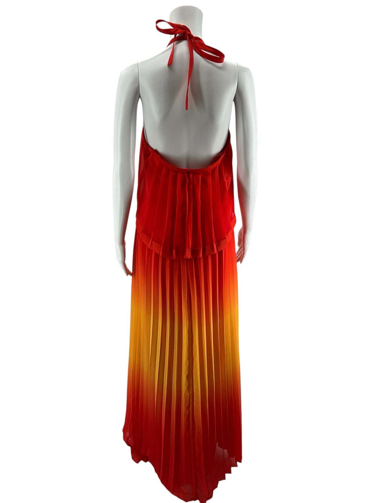 Jessica Simpson Ombré Pleated Halter Maxi Dress Size 4 - ONLINE ONLY