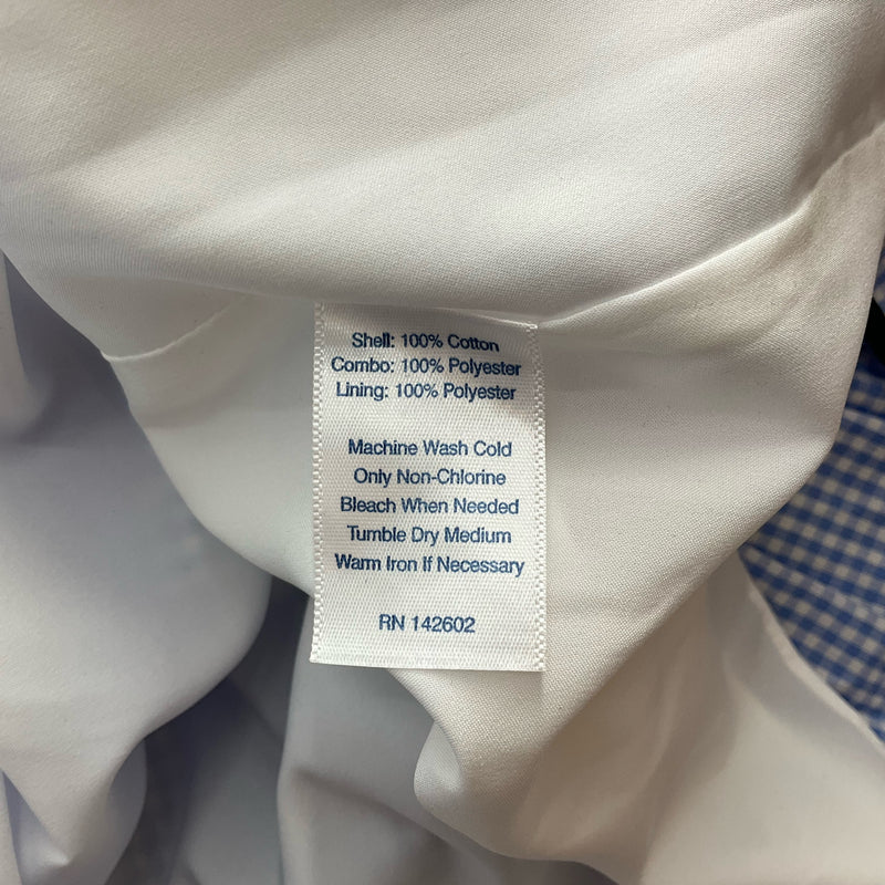 Sail to Sable White/Blue Checkered Pre-Owned Ladies New With Tags Dress - Size Medium - Margaret’s Fine Consignment