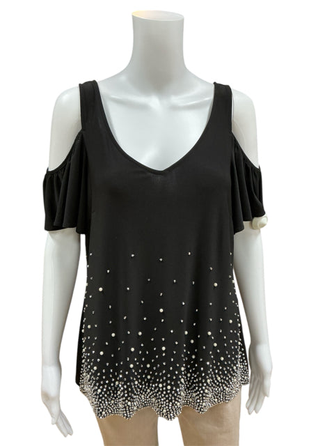 S. Levin Size Medium Black Pre-Owned Top