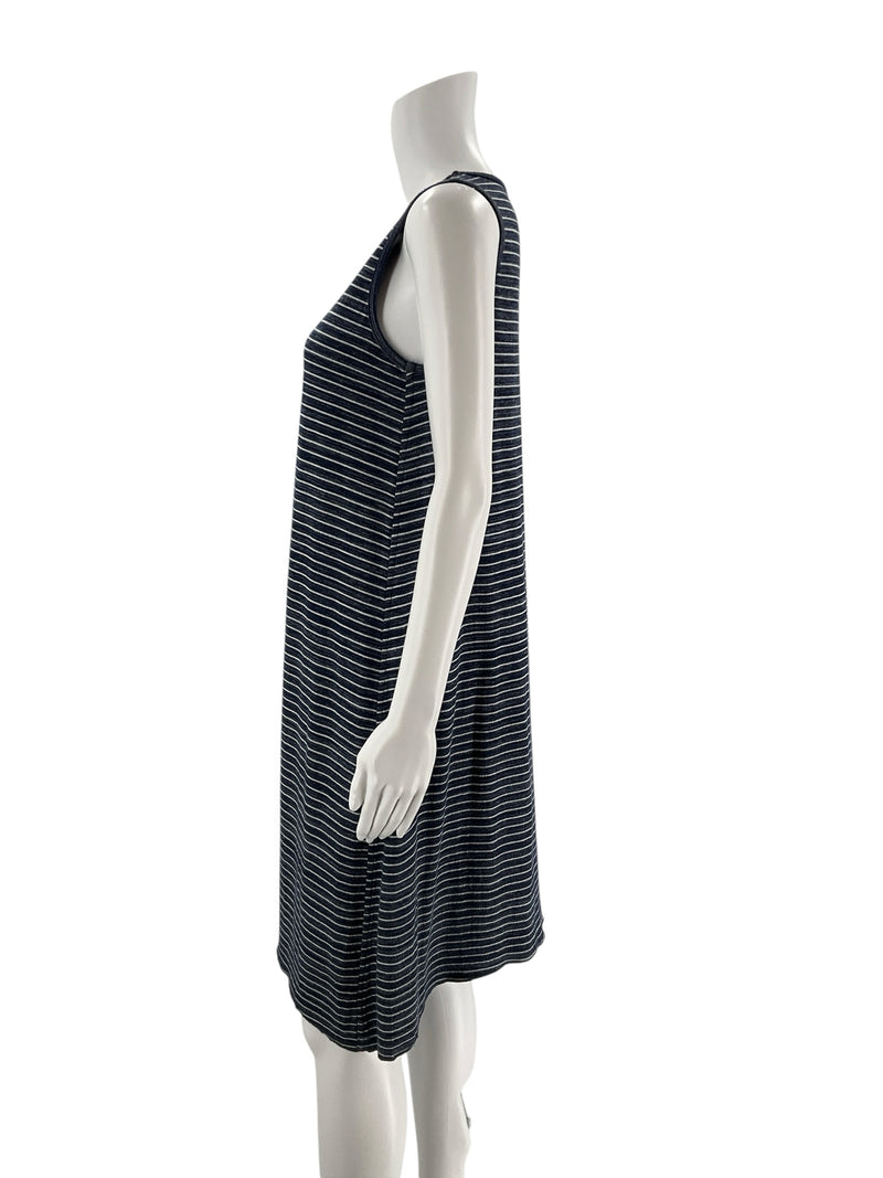Soma Navy/White Stripe Pre-Owned Ladies Dress - Size XS