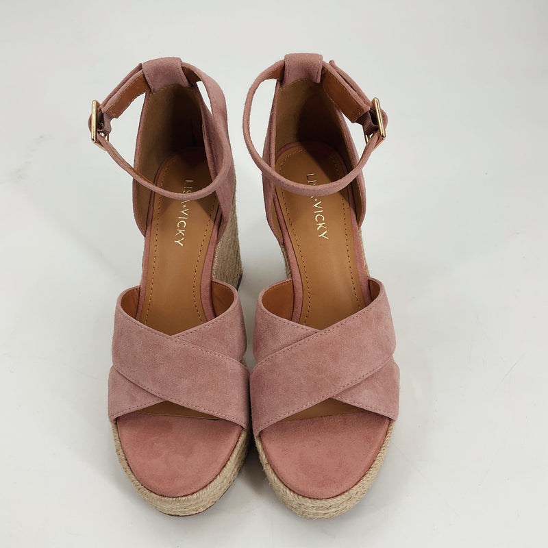 Lisa Vicky Mauve Espadrilles Pre-Owned Ladies Sandals -Size 6.5 - Margaret’s Fine Consignment
