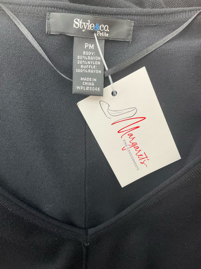 Style &amp; Co Black Pre-Owned Ladies Dress - Size Medium Petite - Margaret’s Fine Consignment