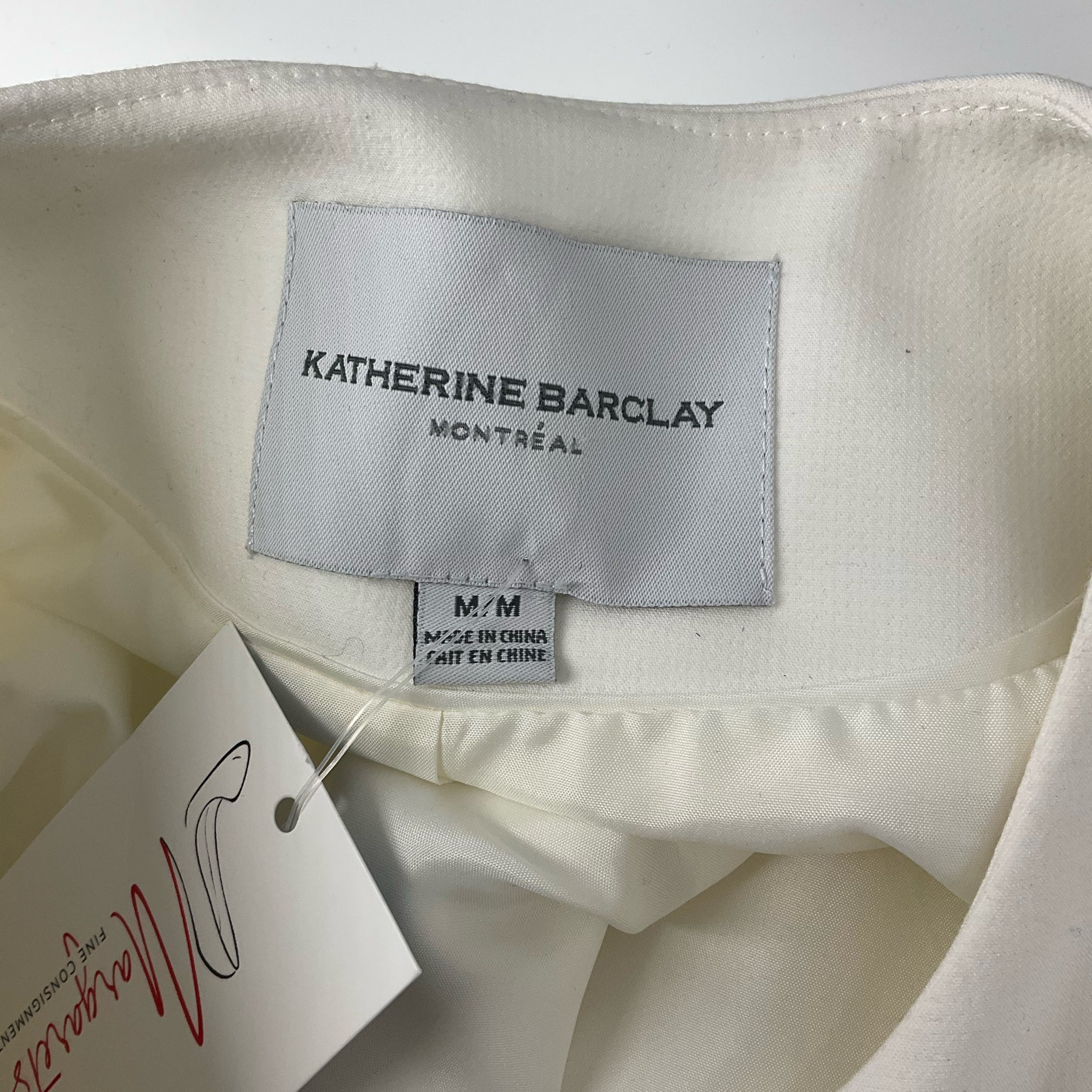 Katherine Barclay Cream Solid Jacket Size Medium