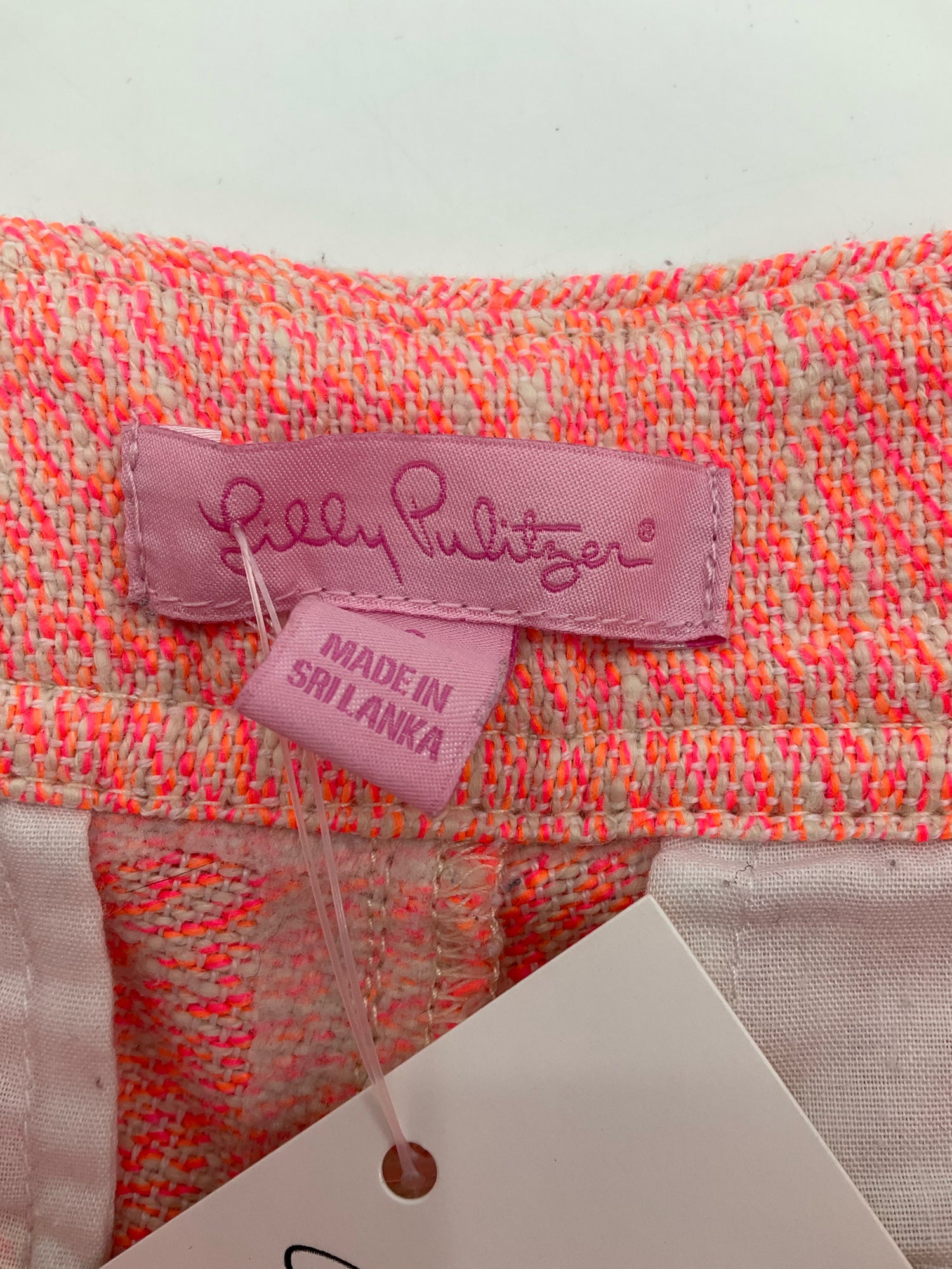 Lily Pulitzer Size 2 orange/ecru Heathered Shorts