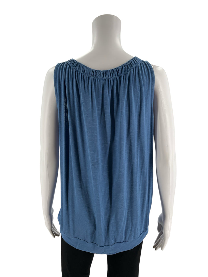 Loft Blue Solid Pre-Owned Ladies Top - Size Medium