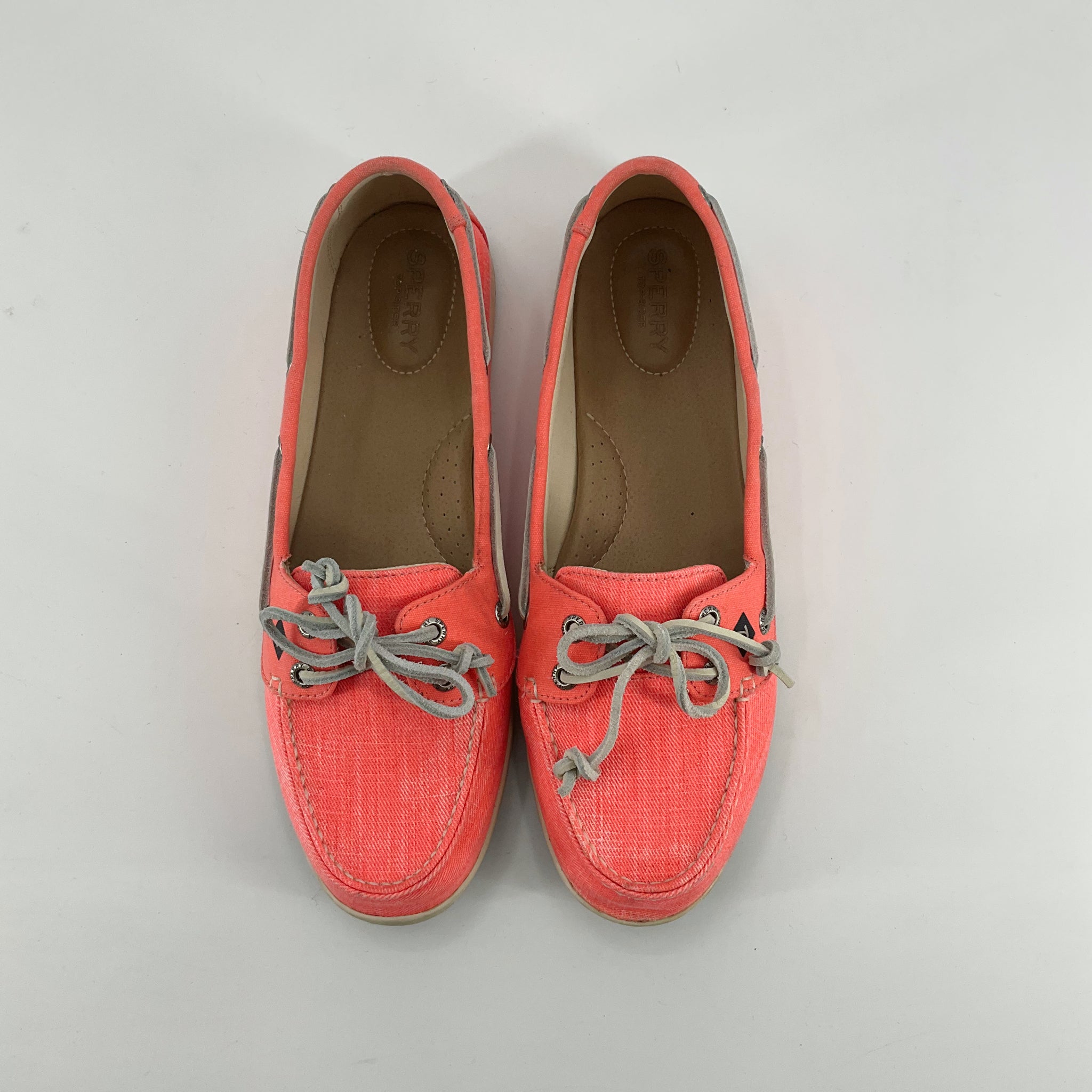 Sperry Coral Flats Coral Solid Pre-Owned Ladies Slip On -  Size 11 - Size 11