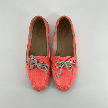 Sperry Coral Flats Coral Solid Pre-Owned Ladies Slip On -  Size 11 - Size 11