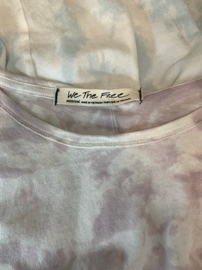 We The Free white/purple/blue Sleeveless White/Purple/Blue Tye Dye Pre-Owned Casual Top - Size Medium - Size M