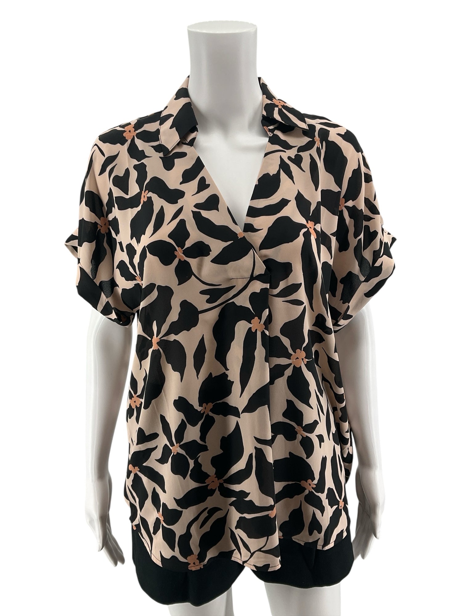 cabi Turn Back Top Floral Button Up Blouse Size Small Style 4723