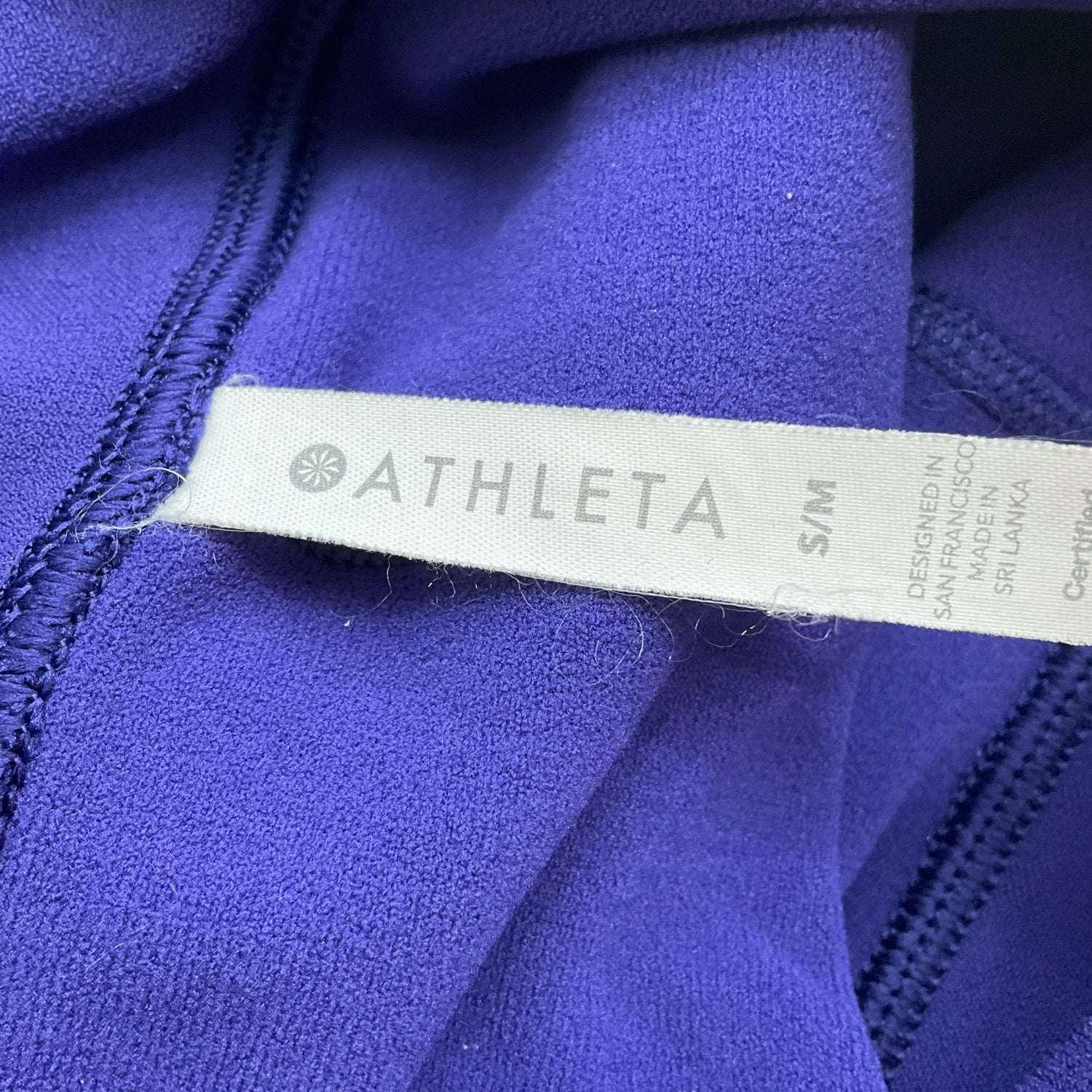 Athleta purple solid pre-owned ladies&