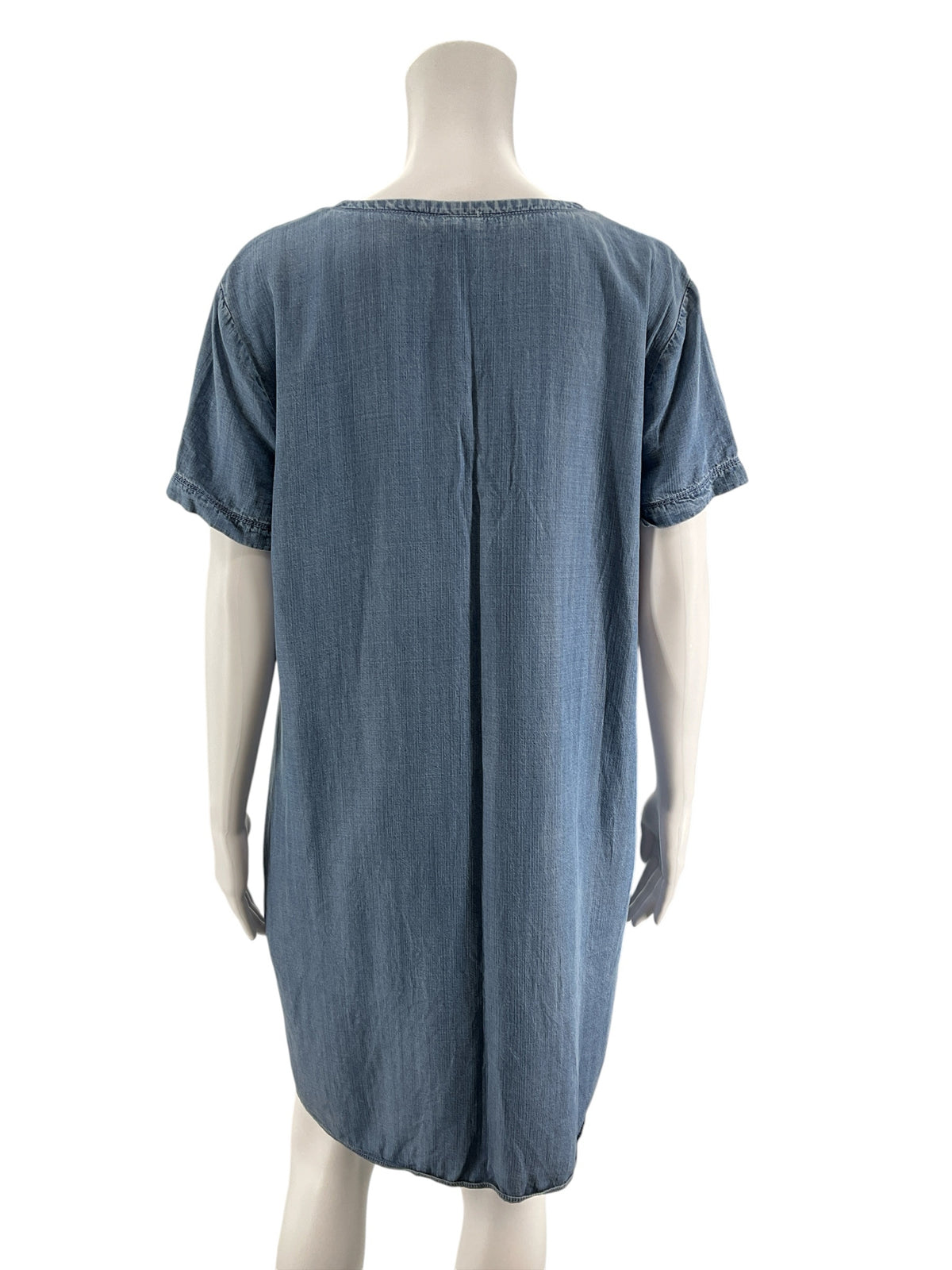 LOFT Outlet Chambray Lyocell Pocket Tunic Dress Size Large - ONLINE ONLY