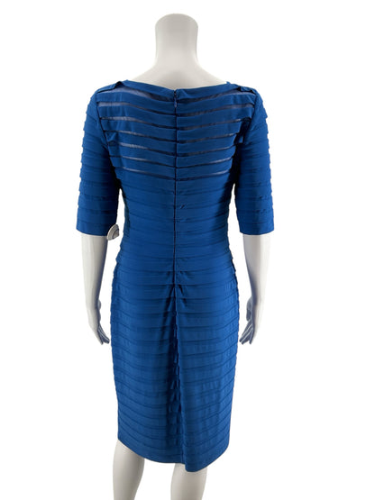 Adrianna Papell Royal Blue Bandage Sheath Dress Size 8