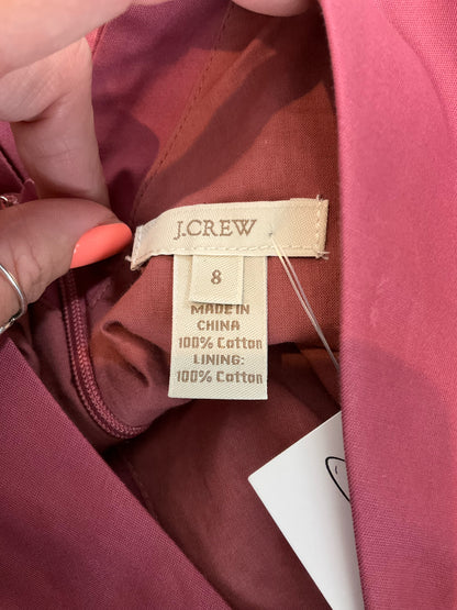 J Crew Size 8 mauve Solid Pre-Owned Ladies Dress
