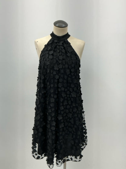 Eva Franco Black Floral Sleeveless A-Line Dress Size 2 - ONLINE ONLY