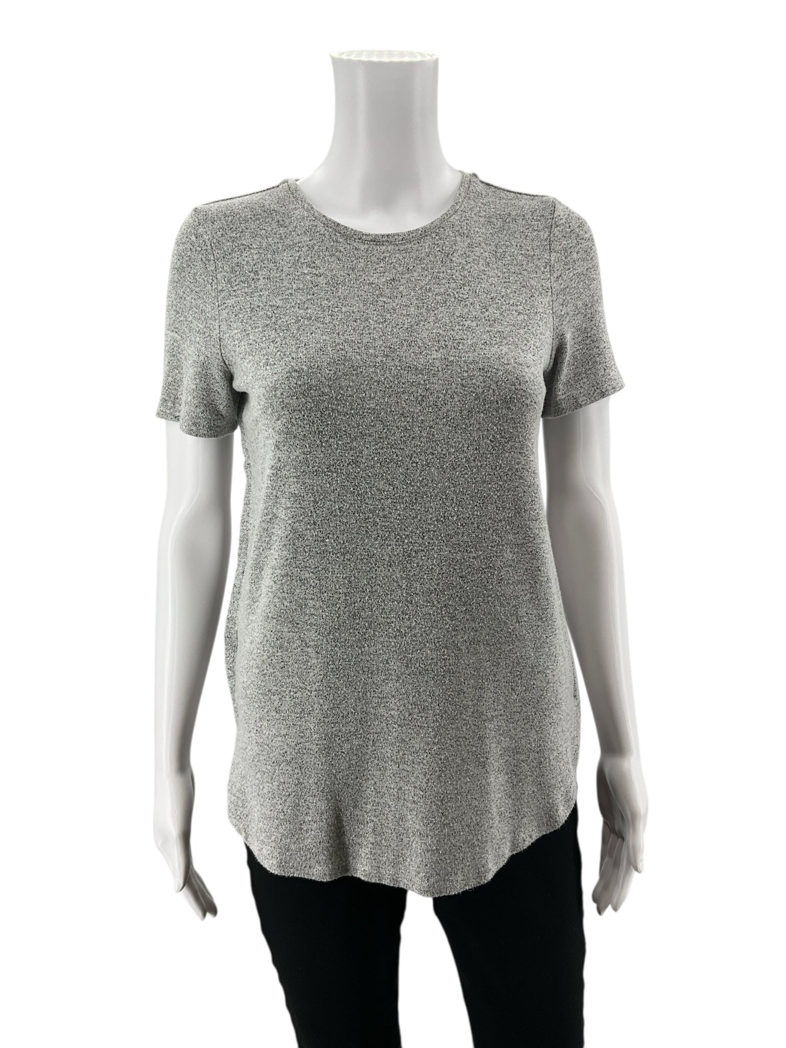 Ann Taylor Gray Heathered Pre-Owned Ladies Top - Size XS Petite - Margaret’s Fine Consignment