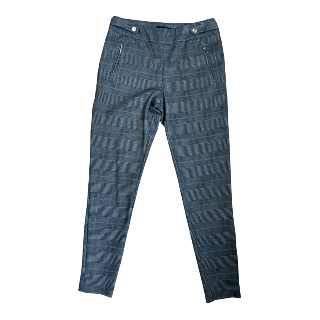 Rekucci Ease into Comfort Grey Glencheck Plaid Ankle Pants Size 8