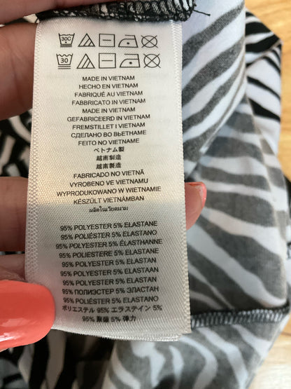 Michael Kors Zebra Print Halter Tank Top Size Small